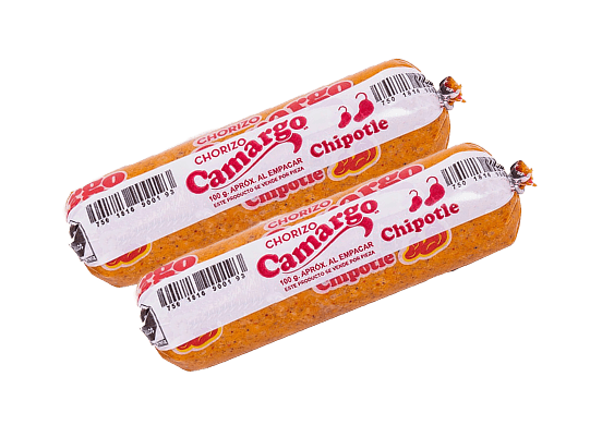 NUEVO PRODUCTO <span class='text-[#E30614]'>CHORIZO CAMARGO CHIPOTLE</span>